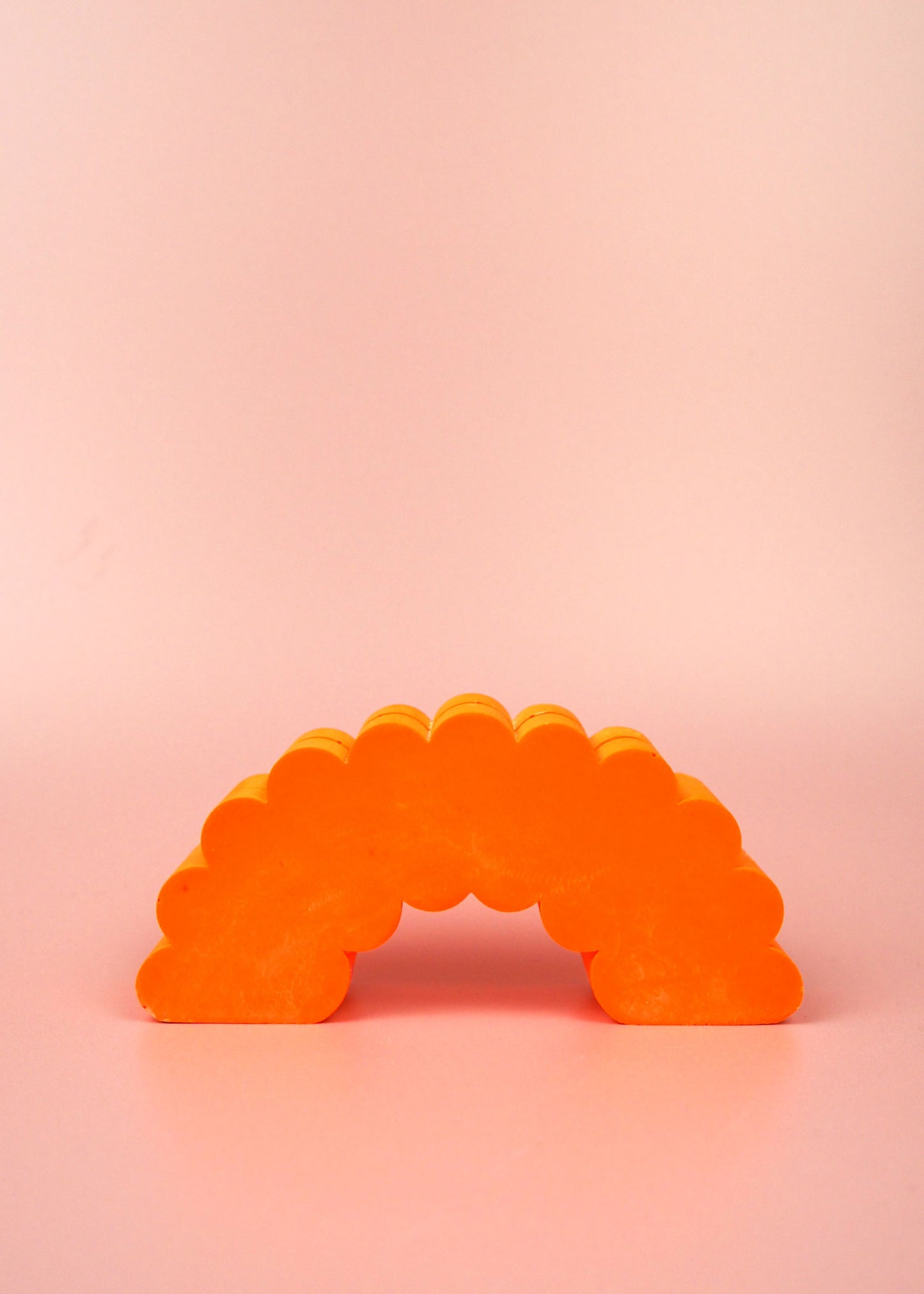 Jesmonite Mini Mirror Stand - Tangerine Dream Squiggle