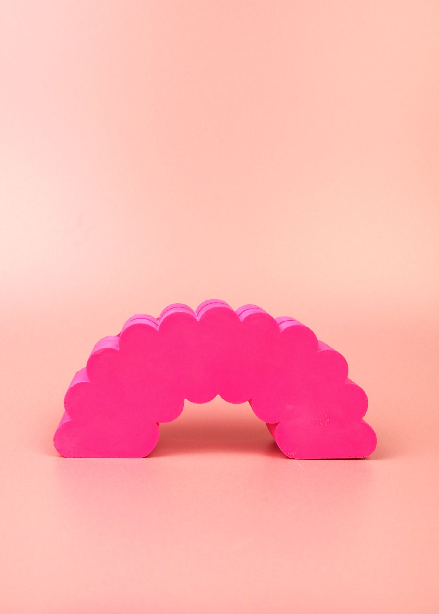 Jesmonite Mini Mirror Stand - Candyfloss Pink Squiggle