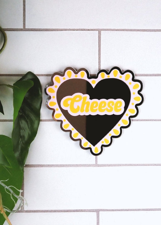 I Heart Cheese Mirror