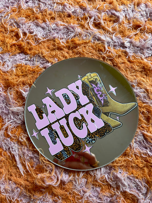 Lady luck mini mirror