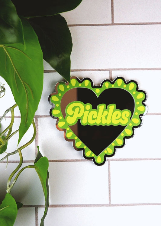 I Heart Pickles Mirror