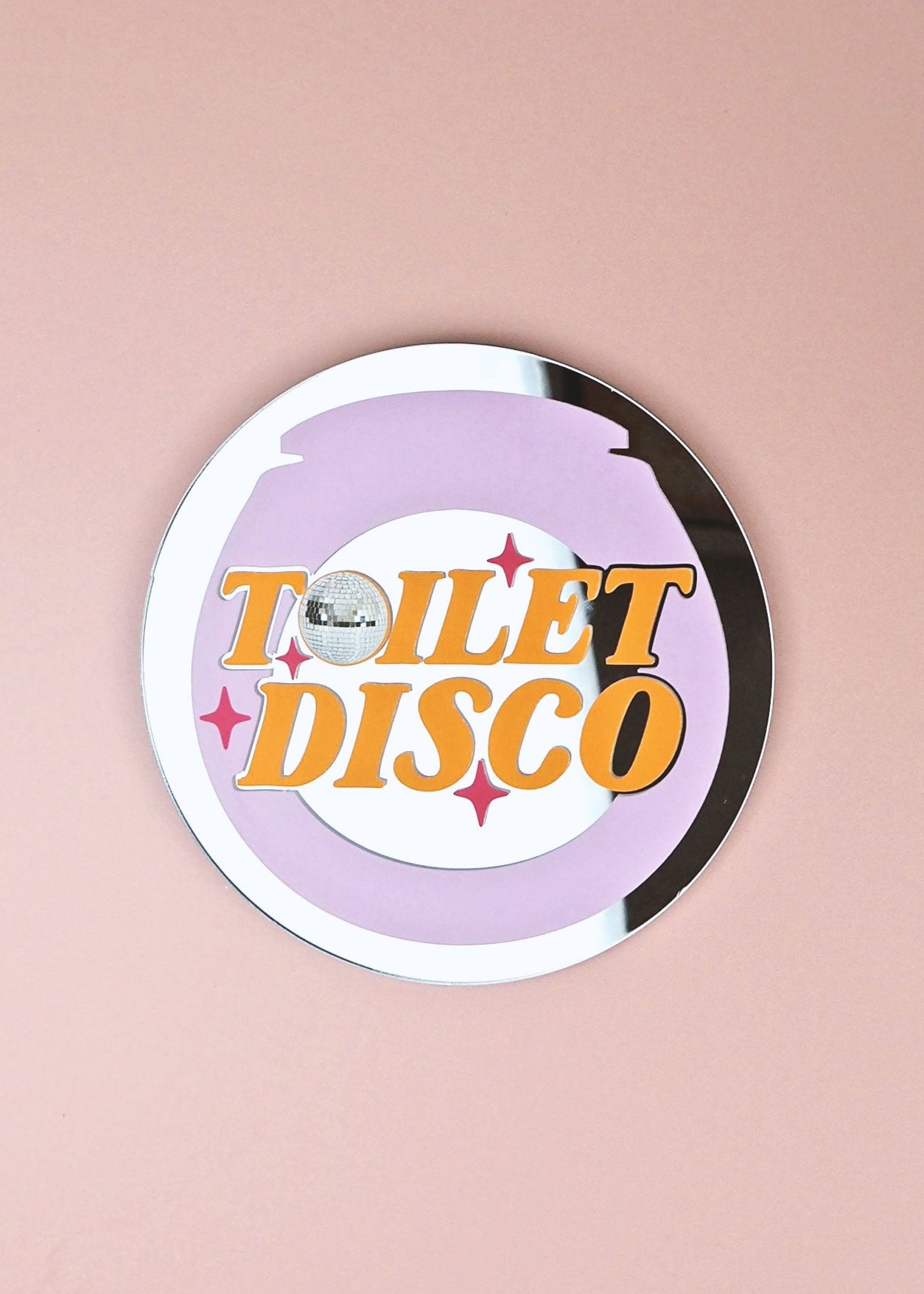 Toilet Disco Bathroom Mini Mirror