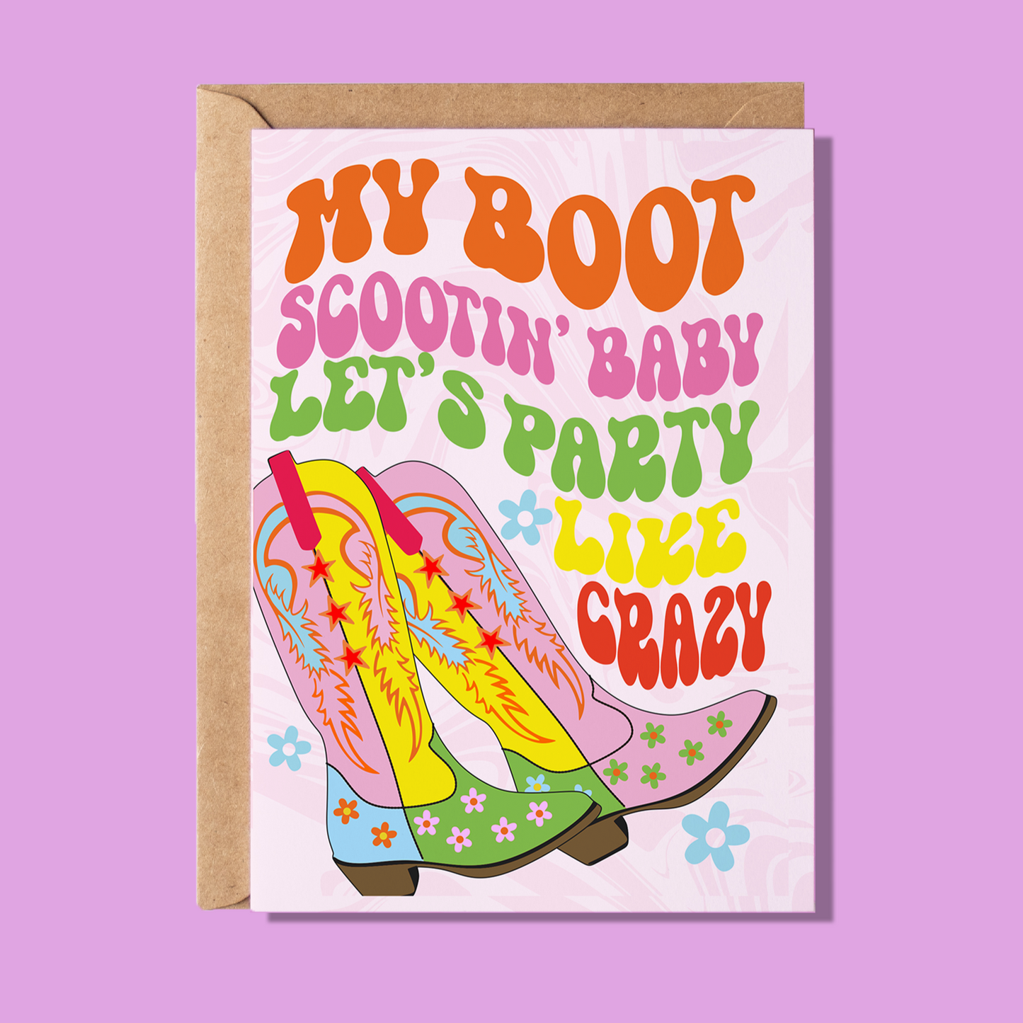 Boot Scootin' Baby Greeting Card