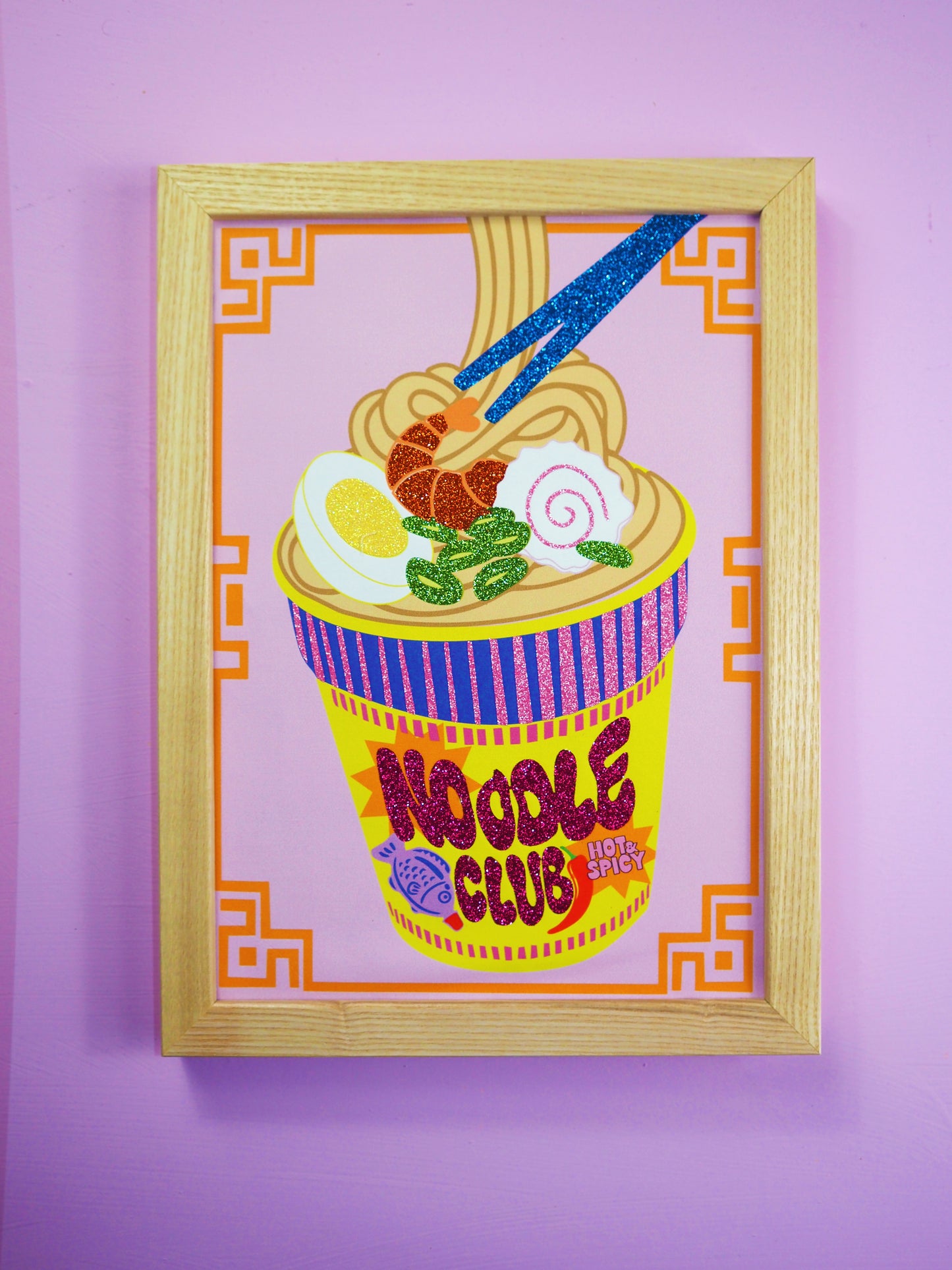 Noodle Club Fabric Print