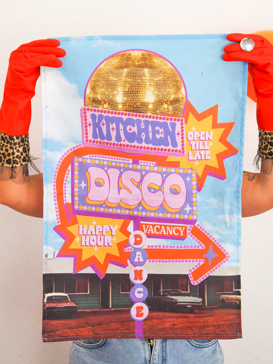 Kitchen Disco Tea towel