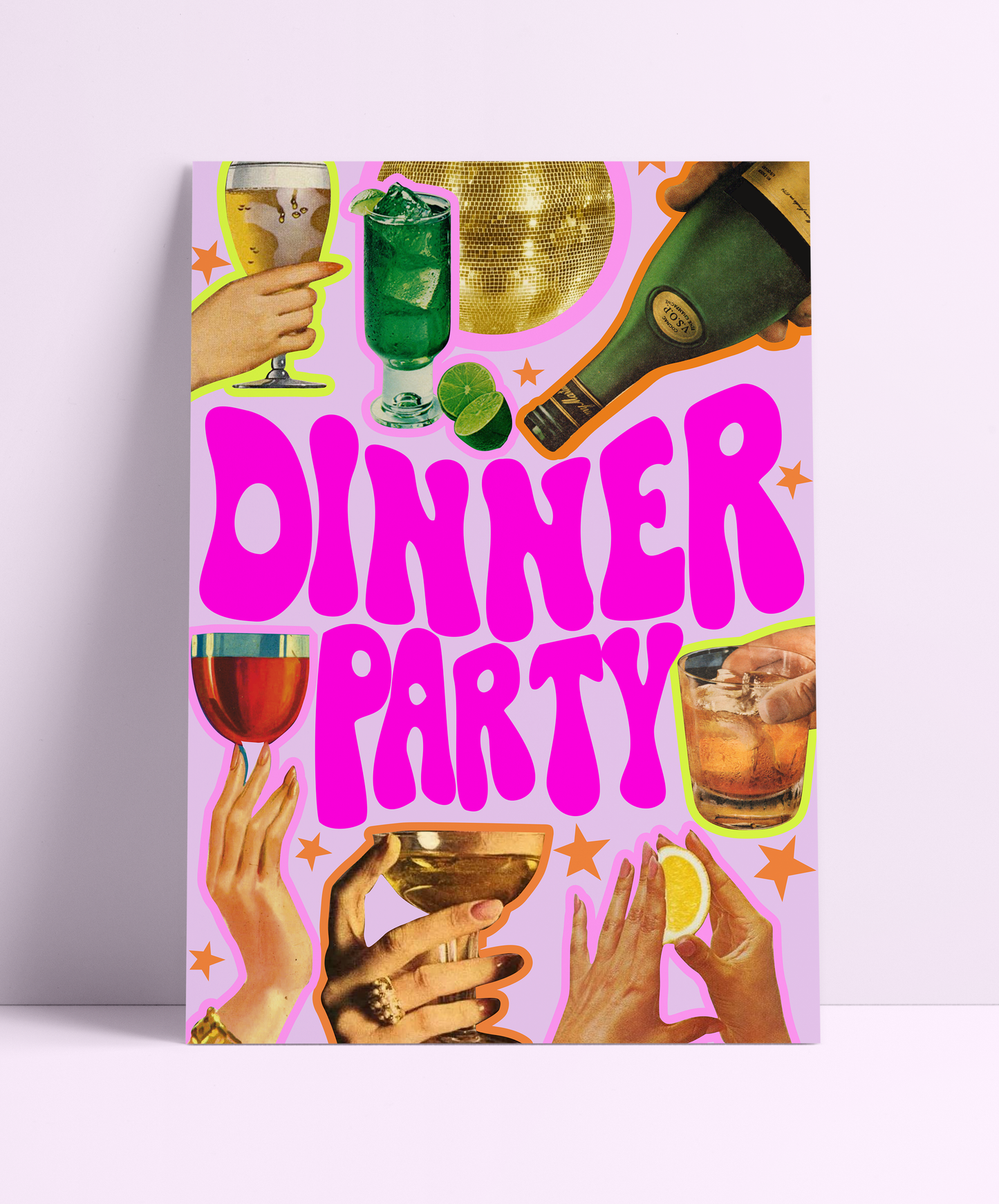 Dinner Party Cocktail Wall Print