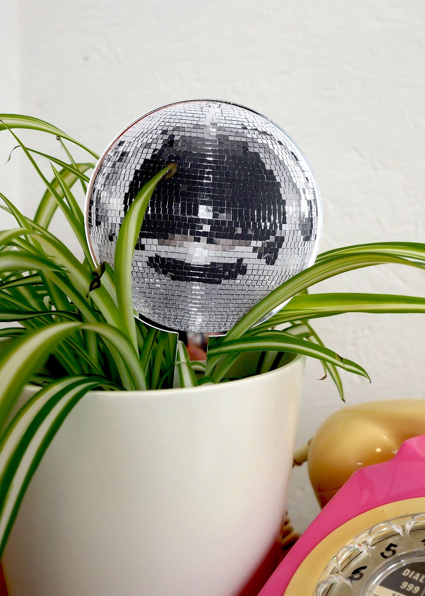 Discoball Mirror Plant Stick