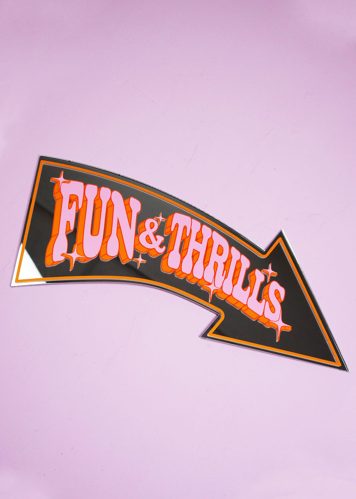 Retro Fun & Thrills Arrow Mirror