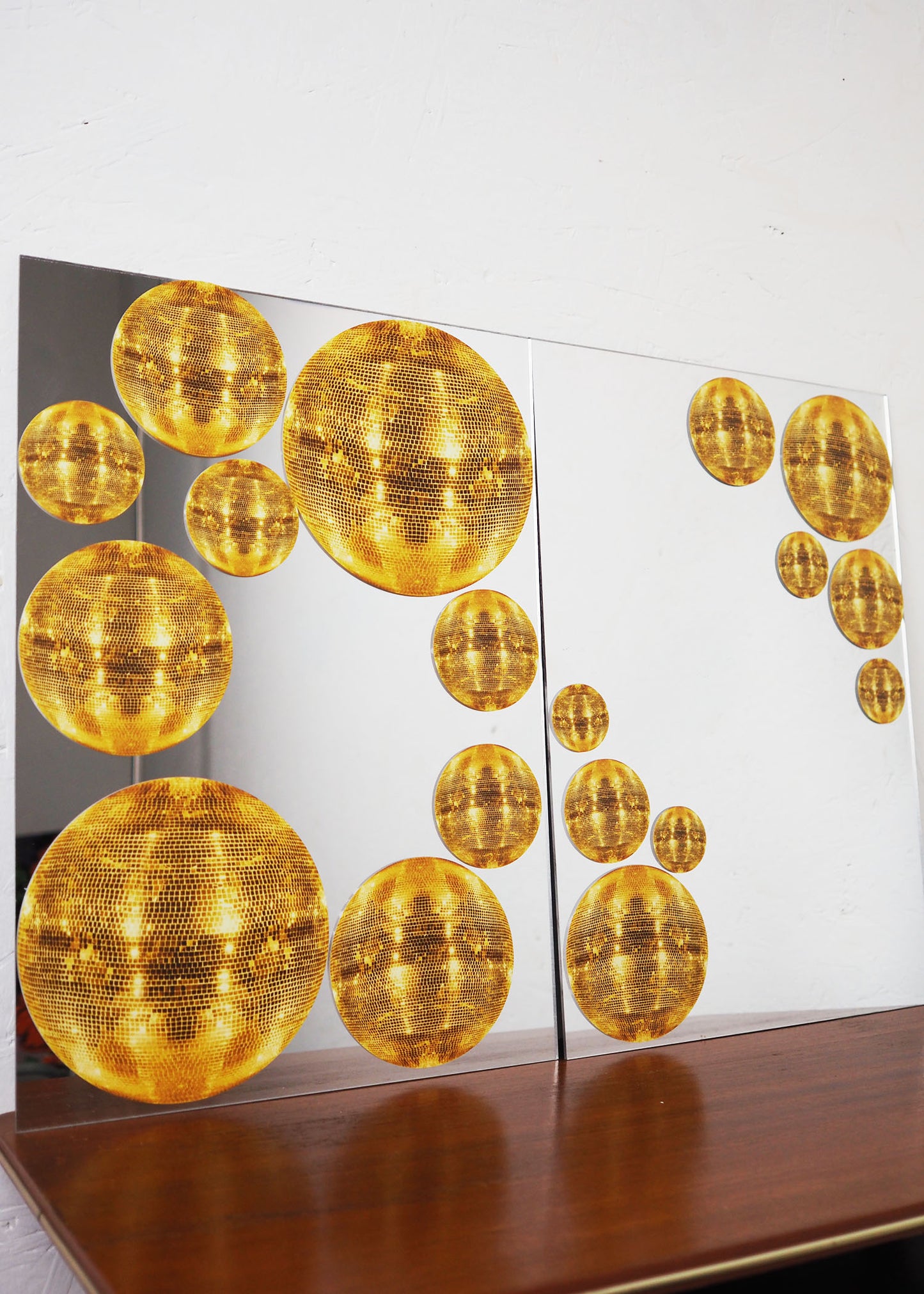 Gold Disco ball Vinyl Decal Pack