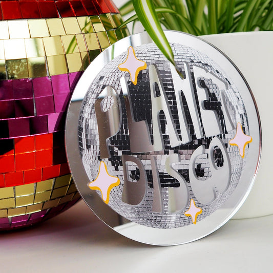 Planet Disco Disc Mirror