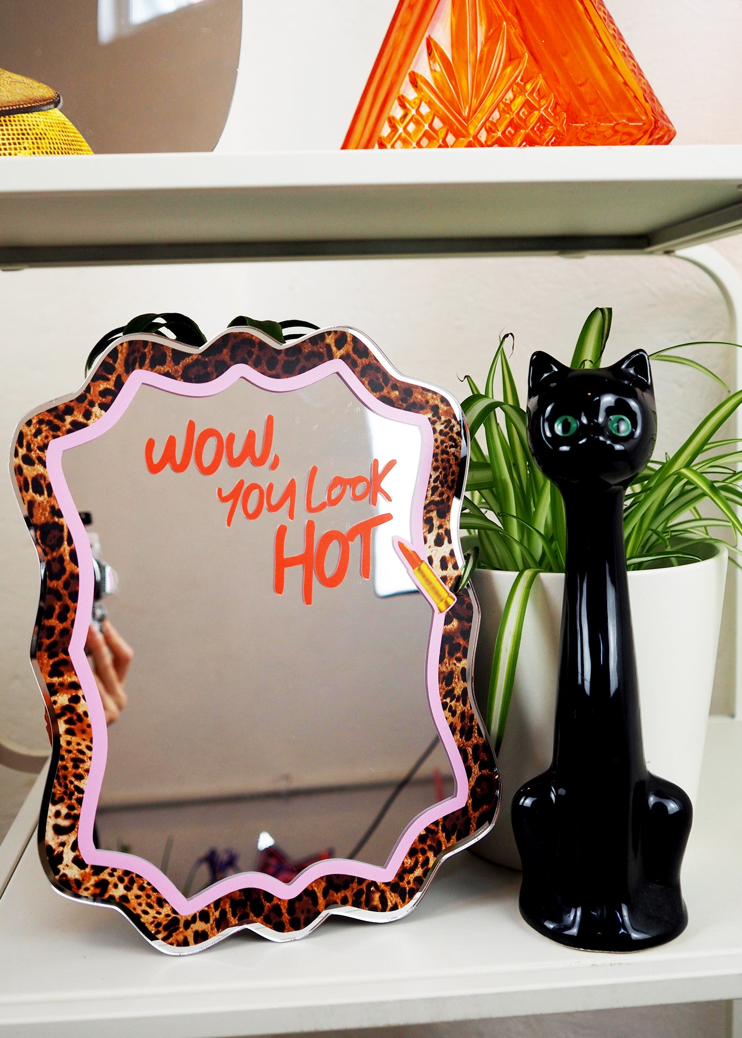 Leopard & Lippy Mirror  - 2x Sizes