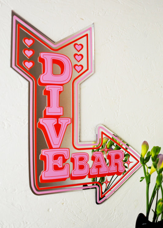 Retro Dive Bar Mirror (2 Sizes)