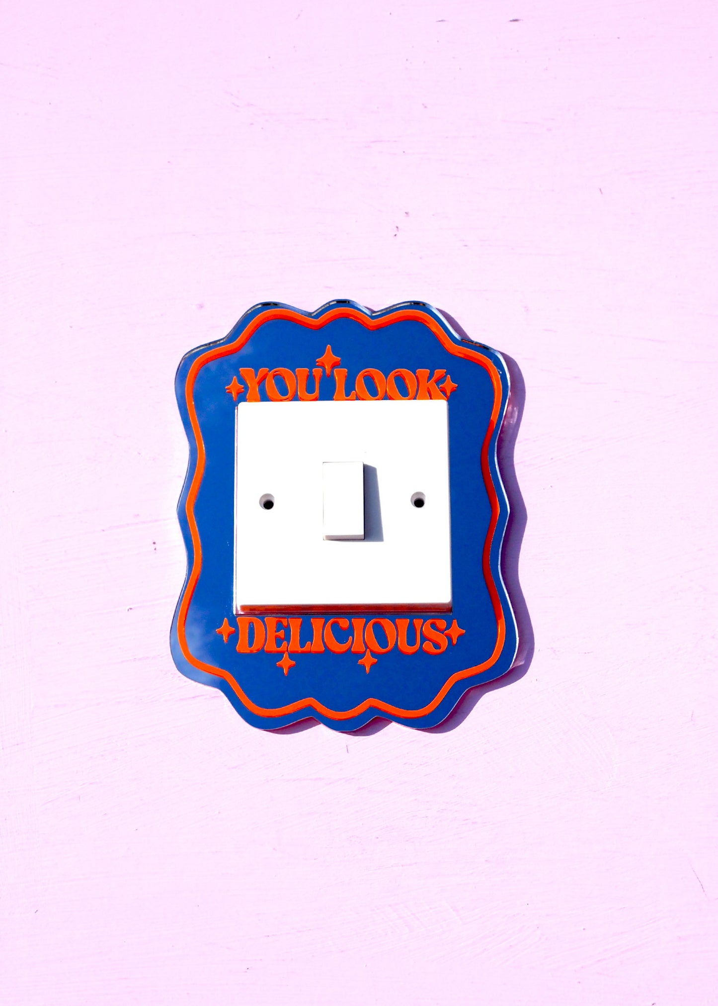 Custom Mirror Light Switch Cover - Retro