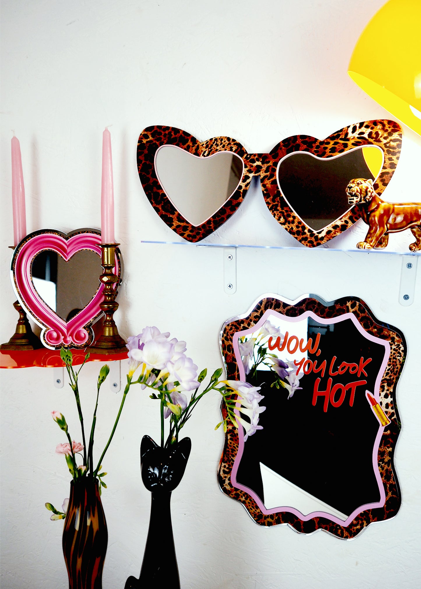 Leopard & Lippy Mirror  - 2x Sizes