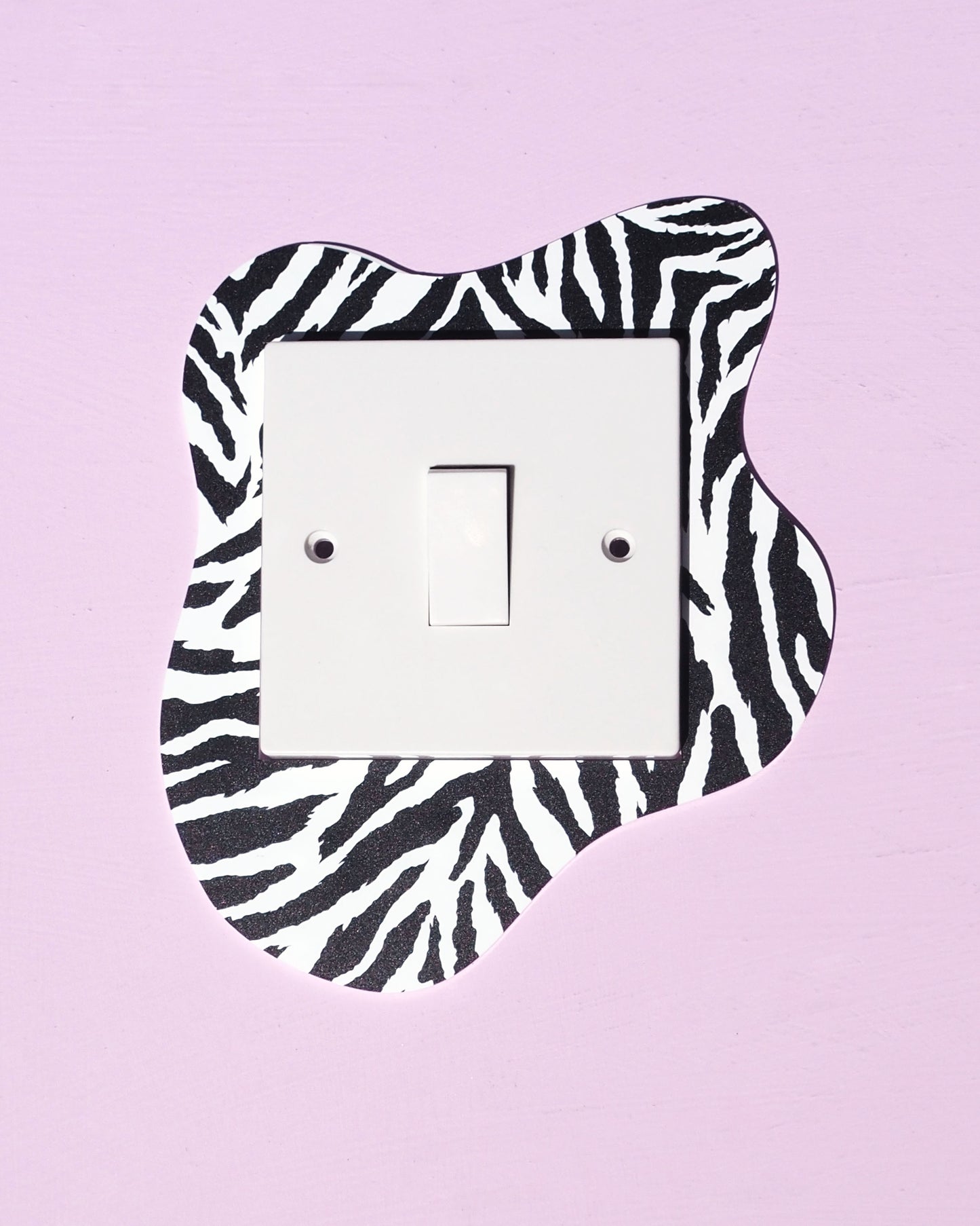 Zebra Pattern Light Switch Cover