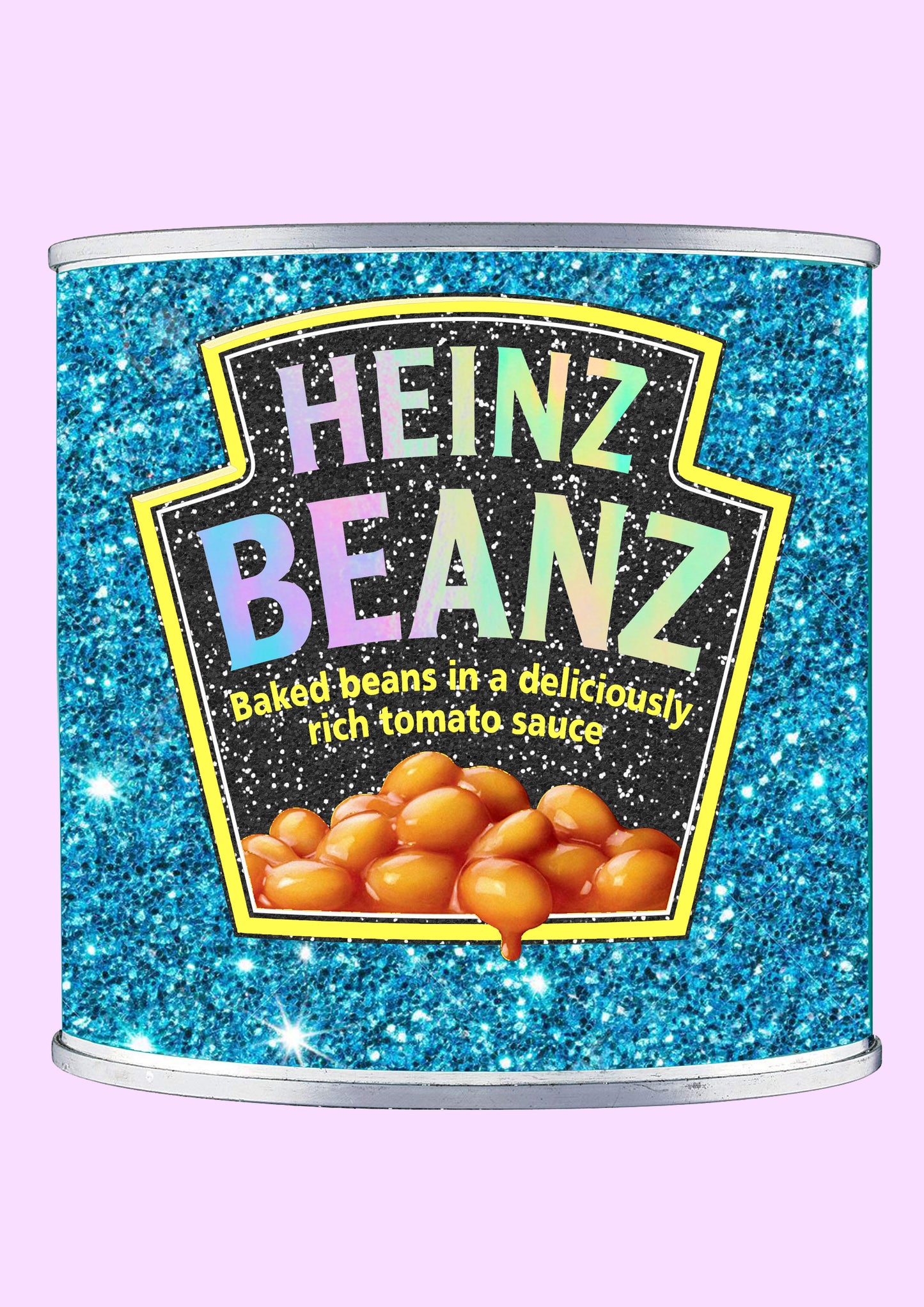 HEINZ BEANZ GLITTER Wall Print - PrintedWeird