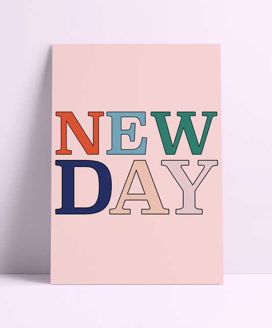 New Day Wall Print - PrintedWeird